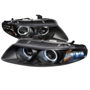97-00 DODGE AVENGER HALO LED PROJECTOR BLACK Spec D LED Halo Projector Headlights (Black)