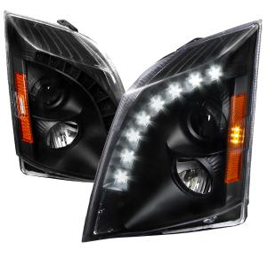 08-13 CADILLAC CTS HALO PROJECTOR HEADLIGHT BLACK - NOT COMPATIBLE WITH FACTORY XENON Spec D Halo Projector Headlights (Black)