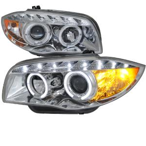 08-11 BMW 1 SERIES(E87) 1 SERIESCHROME PROJECTOR HEADLIGHT Spec D Projector Headlights (Chrome)