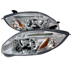 06-08 MITSUBISHI ECLIPSE HALO LED PROJECTOR CHROME Spec D LED Halo Projector Headlights (Chrome)