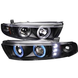 99-02 MITSUBISHI GALANT PROJECTOR HEADLIGHTS BLACK Spec D Projector Headlights (Black)