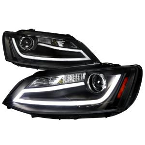 11-12 VOLKSWAGEN JETTA PROJECTOR HEADLIGHTS BLACK Spec D Projector Headlights (Black)