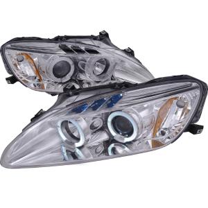 00-03 HONDA S2000 CHROME HOUSING PROJECTOR HEADLIGHTS, OE HID COMPATIBLE Spec D Projector Headlights (Chrome)