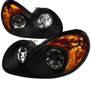 02-04 HYUNDAI SONATA LED PROJECTOR HEADLIGHT BLACK HOUSING Spec D LED Projector Headlights (Black)