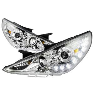 11-14 Hyundai Sonata (with halogen headlights models only Do not fit models with factory xenon HID headlights & Hybrid models) Spec D Projector Headlights (Chrome)