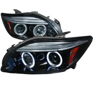 04-10 SCION TC HALO PROJECTOR HEADLIGHT GLOSS BLACK HOUSING SMOKE LENS Spec D Halo Projector Headlights (Glossed Black/Smoke)