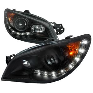 06-07 SUBARU IMPREZA BLACK PROJECTOR HEADLIGHT Spec D Projector Headlights (Black)