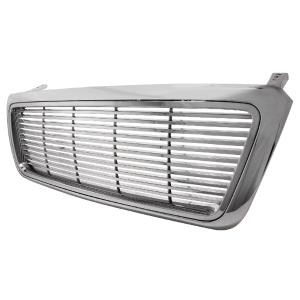 04-08 FORD F150 1PC BILLET GRILLE CHROME Spec D Billet Grille (Chrome)