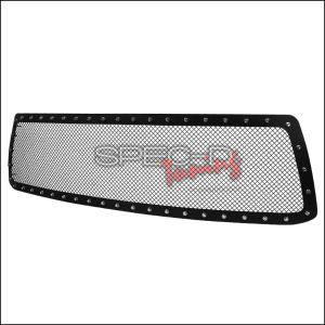 2010-2013 Toyota Tundra Grille W/O Logo Models Only Spec D 2pc Rivet Style Upper Front Hood Grille Insert