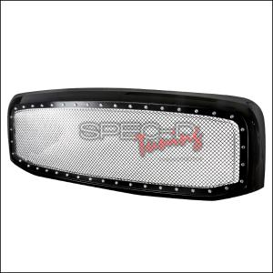 2006-2008 Dodge Ram 1500/2500/3500 Models Only Spec D Rivet Style Mesh Grille