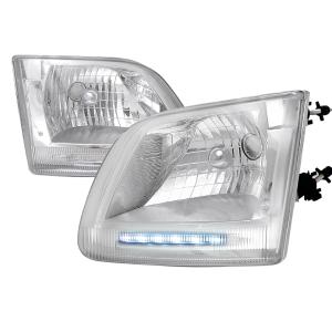 97-03 FORD F150 LED EURO HEADLIGHTS Spec D Euro Headlights 