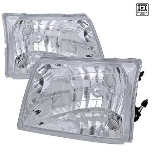 98-01 FORD RANGER EURO HEADLIGHT CHROME HOUSING Spec D Euro Headlights (Chrome)