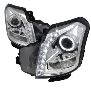 03-07 CADILLAC CTS HALO PROJECTOR HEADLIGHT CHROME - NOT COMPATIBLE WITH FACTORY XENON Spec D Halo Projector Headlights (Chrome)