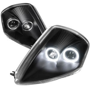 00-05 MITSUBISHI ECLIPSE HALO PROJECTOR HEADLIGHT BLACK HOUSING Spec D Halo Projector Headlights (Black)