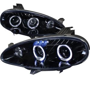 01-05 MAZDA MX5 PROJECTOR HEADLIGHT GLOSS BLACK HOUSING SMOKE LENS Spec D Projector Headlights (Glossed Black/Smoke)