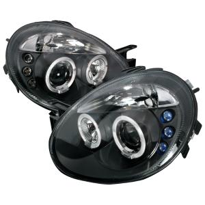 03-05 DODGE NEON HALO LED PROJECTOR BLACK Spec D LED Halo Projector Headlights (Black)