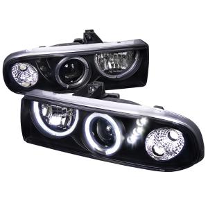 98-04 Chevrolet S10 PROJECTOR HEADLIGHT BLACK HOUSING Spec D Projector Headlights (Chrome Housing with Clear Lens)