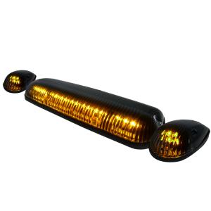 All Full Size Trucks (Universal), All Light Trucks (Universal) Spec D Roof Cab LED Light - Clear Lens (3-Piece)