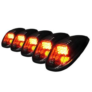 All Full Size Trucks (Universal), All Light Trucks (Universal) Spec D Roof Cab LED Light - Smoke Lens (5-Piece)