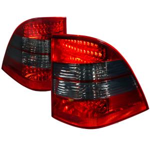 98-05 MERCEDES W163 ML CLASS LED TAIL LIGHT RED SMOKE Spec D LED Tail Lights (Red/Smoke)