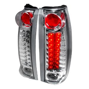 99-00 CADILLAC ESCALADE LED TAIL LIGHTS CHROME, 88-98 Chevrolet C10 LED TAIL LIGHTS CHROME Spec D LED Tail Lights (Chrome)