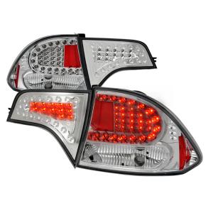 06-08 HONDA CIVIC 4D LED TAIL LIGHTS CHROME Spec D LED Tail Lights (Chrome)