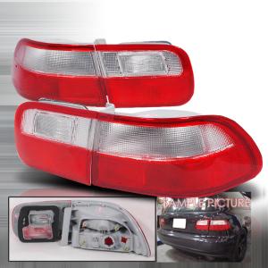 92-95 HONDA CIVIC ALTEZZA TAIL LIGHTS RED CLEAR 2/4DR Spec D Altezza Tail Lights (Red/Clear)