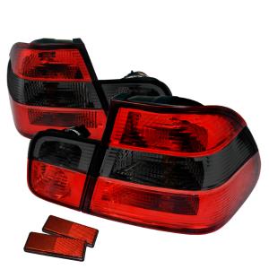 99-01 BMW E46 3 SERIES ALTEZZA TAIL LIGHT RED SMOKE 4 DOOR Spec D Altezza Tail Lights (Red/Smoke)