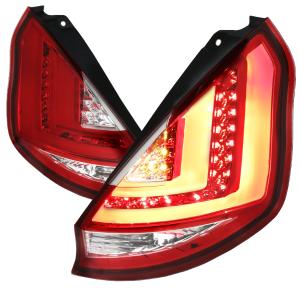 11-12 FORD FIESTA LED TAIL LIGHTS RED Spec D Tail Lights - LED, Red Color