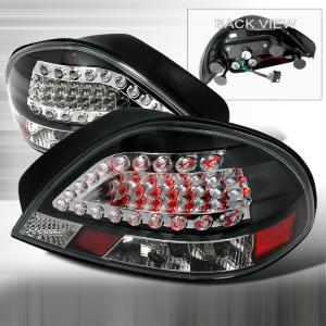 99-05 PONTIAC GRAND AM LED TAIL LIGHTS BLACK Spec D LED Tail Lights (Black)