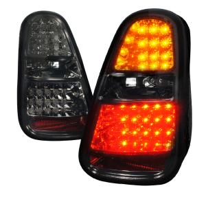05-06 MINI COOPER LED TAIL LIGHTS SMOKE LENS Spec D LED Tail Lights (Smoke)