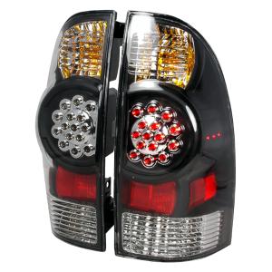 05-10 TOYOTA TACOMA LED TAIL LIGHTS BLACK Spec D LED Tail Lights (Black)