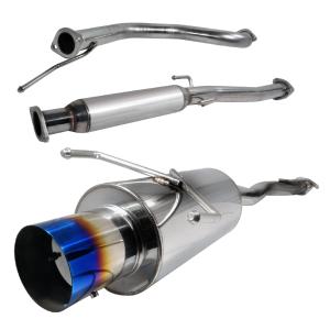 92-00 HONDA CIVIC 2.5 INCH INLET N1 STYLE CATBACK EXHAUST WITH BURNT TIP Spec D N1 Style Catback Exhaust with Burnt Tip (2.5