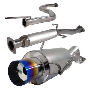 2.5 Inch Stainless Steel Catback Exhaust System 4.5 Inch Muffler Tip RS/LS/GS 3 Door Hatcback Models Only Fit 1990-1993 Acura Integra 