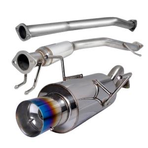 02-06 ACURA RSX 2.5 INCH INLET N1 STYLE CATBACK EXHAUST WITH BURNT TIP Spec D N1 Style Catback Exhaust with Burnt Tip (2.5
