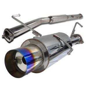 95-99 NISSAN 240SX 3 INCH INLET N1 STYLE CATBACK EXHAUST WITH BURNT TIP Spec D N1 Style Catback Exhaust with Burnt Tip (3