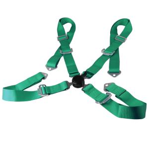 All Jeeps (Universal), All Vehicles (Universal) Spec D 4 Point Harness Cam Lock Seat Belt - Green