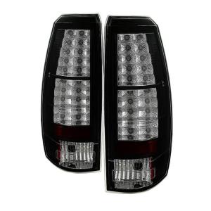 07-13 Chevrolet Avalanche Spyder LED Tail Lights - Black