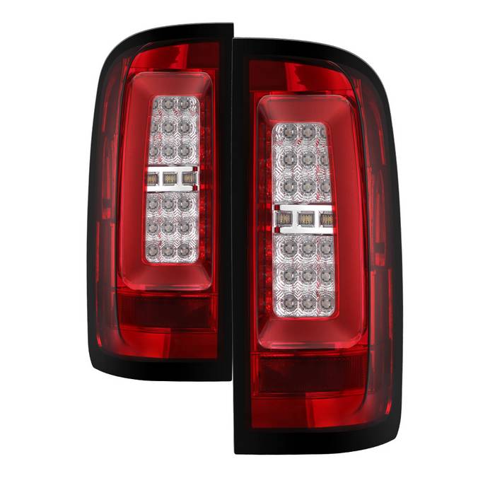    Chevy Colorado 2015-2019 / GMC Canyon 2015-2019 LED Tail Lights - Red Clear Spyder Auto Tail Lights