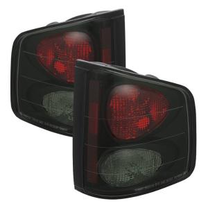 96-00 Isuzu Hombre, 94-04 GMC Sonoma, 94-04 Chevrolet S10 Spyder Euro Style Tail Lights, Black Smoke