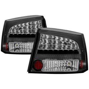 06-08 Dodge Charger Spyder Auto Tail Lights - LED (Jdm Black)