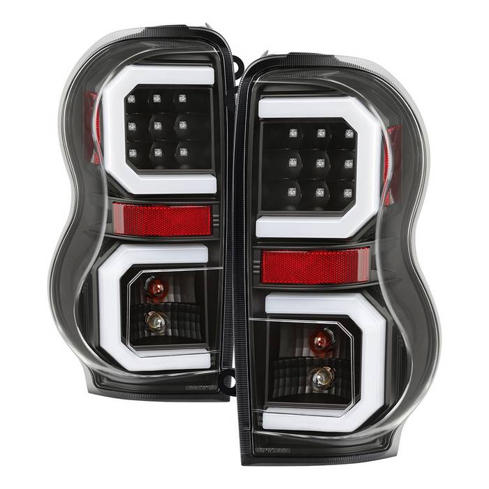    Dodge Durango 04-09 LED Tail Lights - Signal-7507Included ; Reverse-7506Included ; Brake-LED - Black Spyder Auto Tail Lights