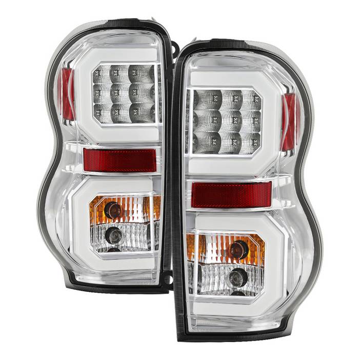    Dodge Durango 04-09 LED Tail Lights - Signal-7507Included ; Reverse-7506Included ; Brake-LED - Chrome Spyder Auto Tail Lights