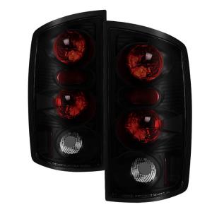 02-06 Dodge Ram Spyder Euro Style Tail Lights, Black Smoke