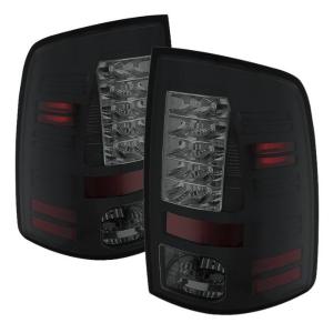 13-14 Dodge Ram Spyder LED Tail Lights, Black Smoke