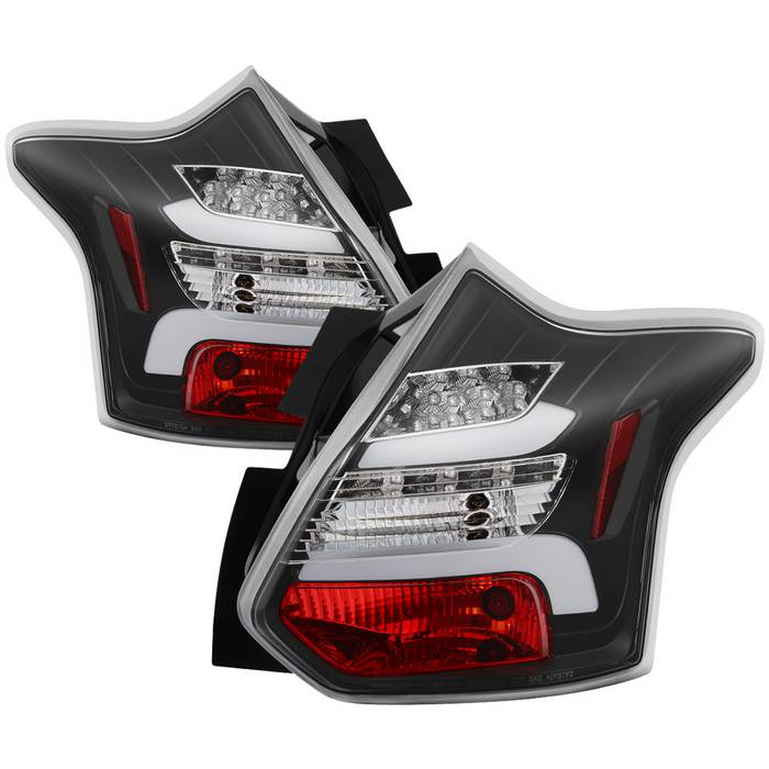    Ford Focus 12-14 5Dr Only  Do not Fit 4Dr Sedan  LED Tail Lights - Black Spyder Auto Tail Lights
