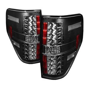 09-14 Ford F150 Spyder LED Tail Lights - Black