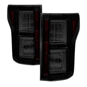 Ford F150 2015-2017 - (not compatible with rear blind spot censor models) Light Bar LED Tail Lights - Black Smoke