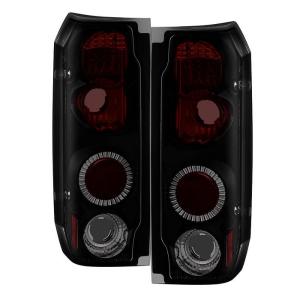 88-96 Ford Bronco, 87-96 Ford F150 Spyder Euro Style Tail Lights, Black Smoke