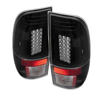 99-07 Ford F450, 97-03 Ford F150, 99-07 Ford F250, 99-07 Ford F350 Spyder LED Tail Lights - Black